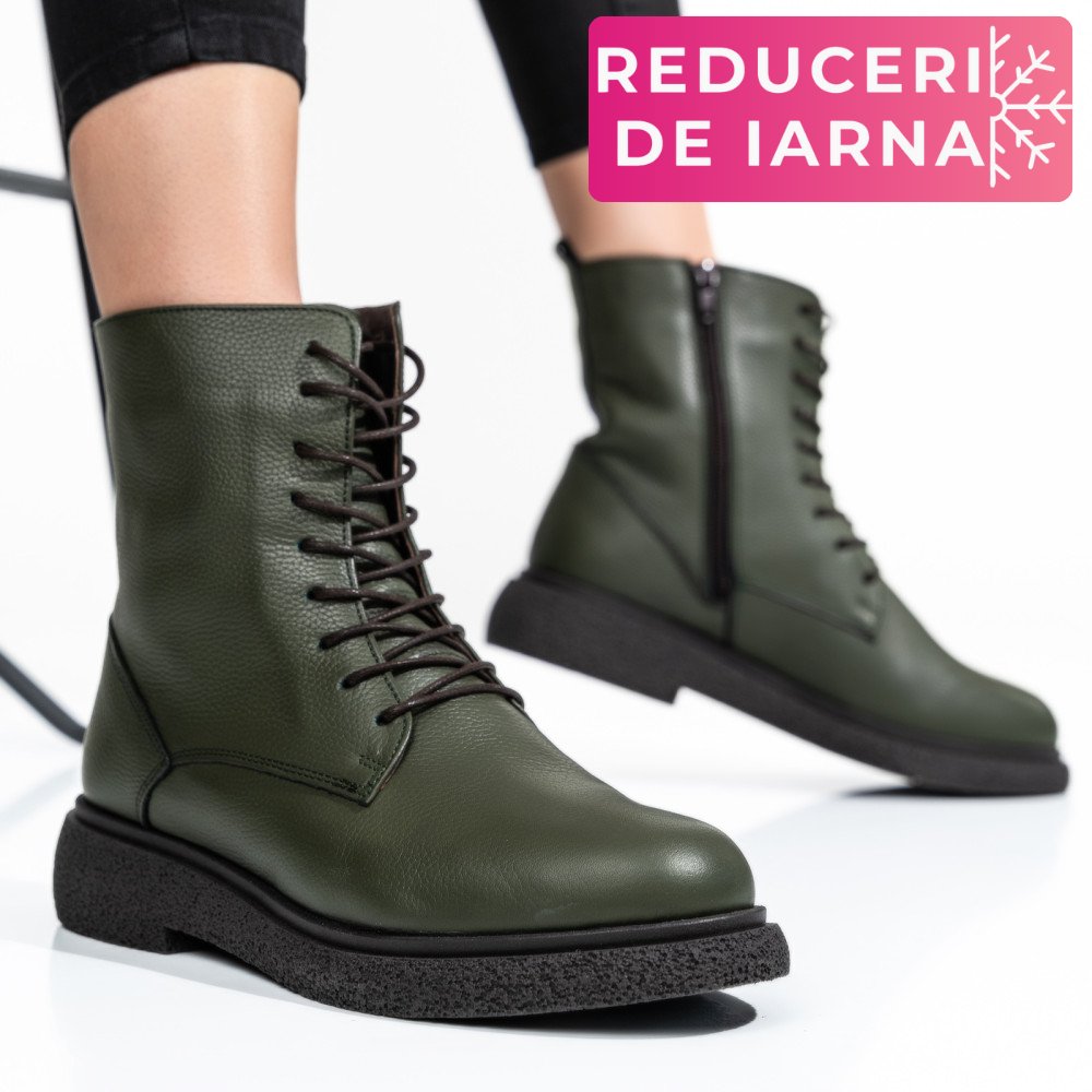 GHETE FEMEI PIELE NATURALA KHAKI 2S7732-002SFL