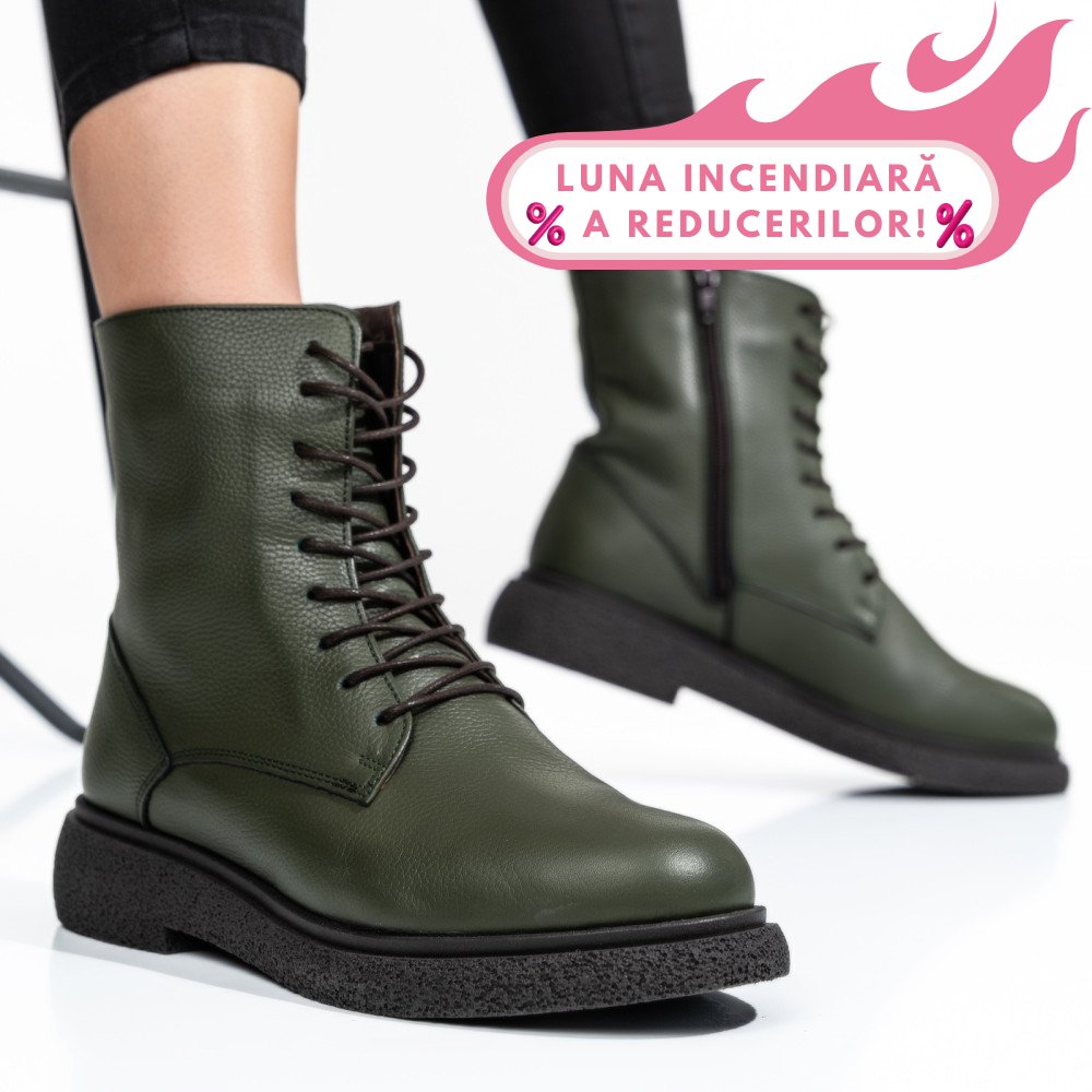 GHETE FEMEI PIELE NATURALA KHAKI 2S7732-002SFL