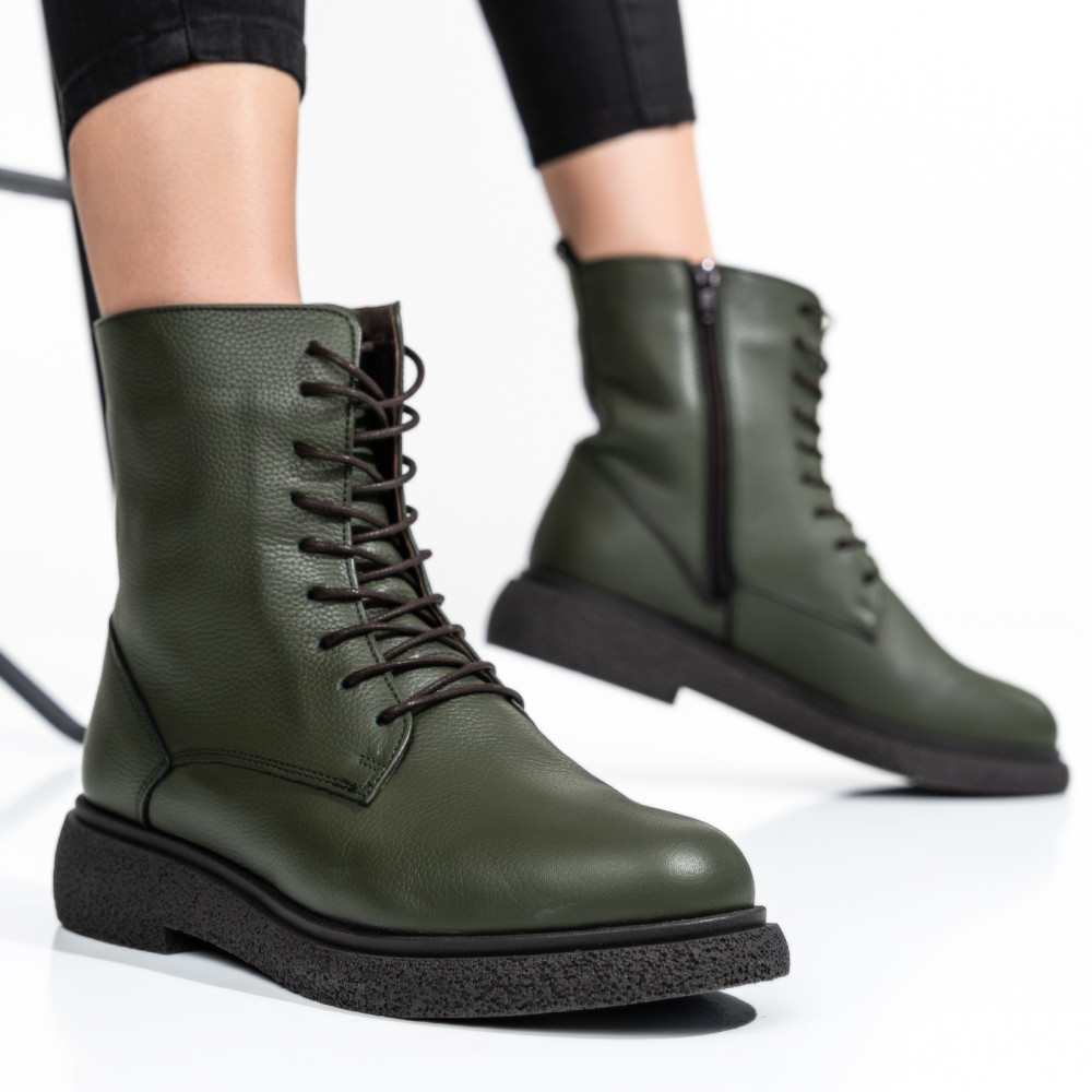 GHETE FEMEI PIELE NATURALA KHAKI 2S7732-002SFL
