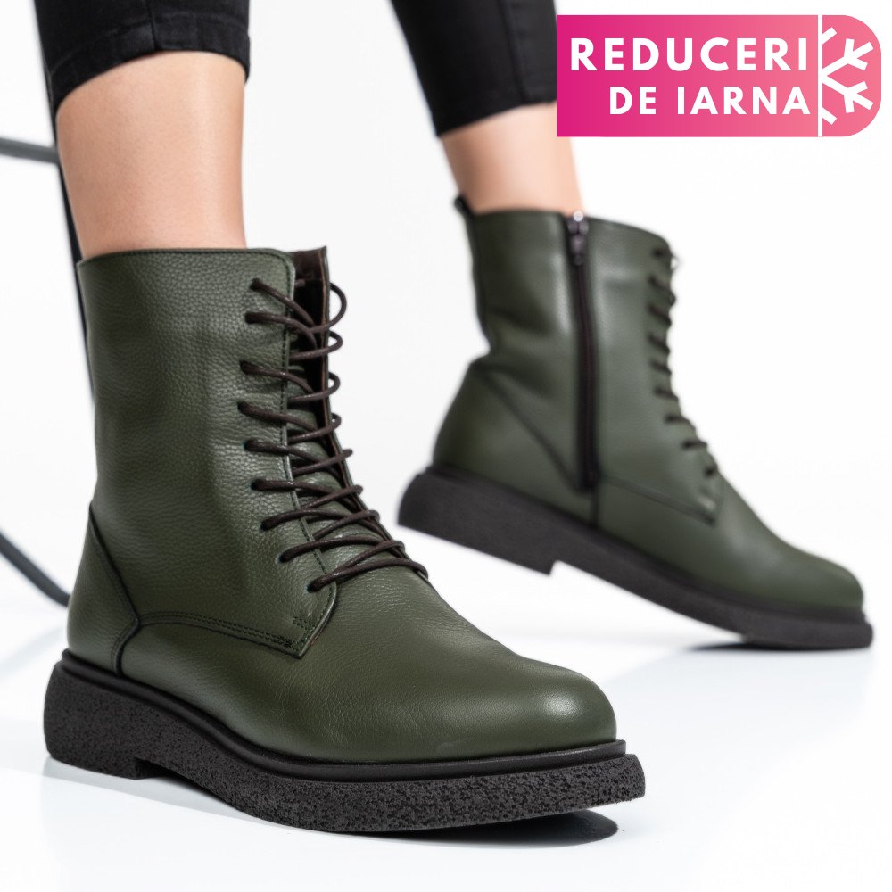 GHETE FEMEI PIELE NATURALA KHAKI 2S7732-002SFL