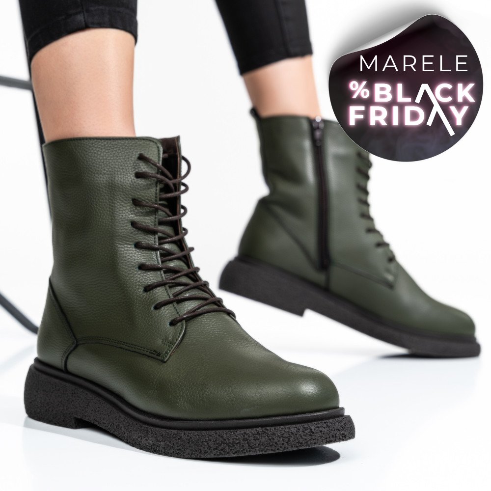 GHETE FEMEI PIELE NATURALA KHAKI 2S7732-002SFL