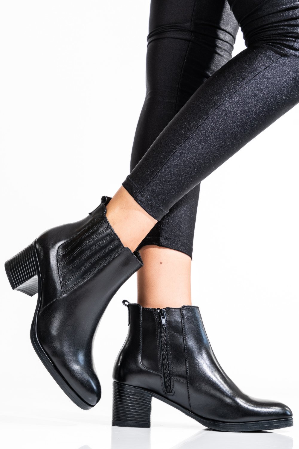 GHETE FEMEI PIELE NATURALA NEGRE WS77H70H13