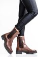 Ghete dama piele naturala maro ws77h54h04