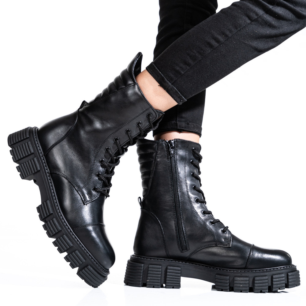 GHETE DAMA PIELE NATURALA NEGRE 2S7732-048NP