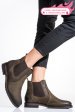 Ghete dama piele naturala nabuk maro 6s77486