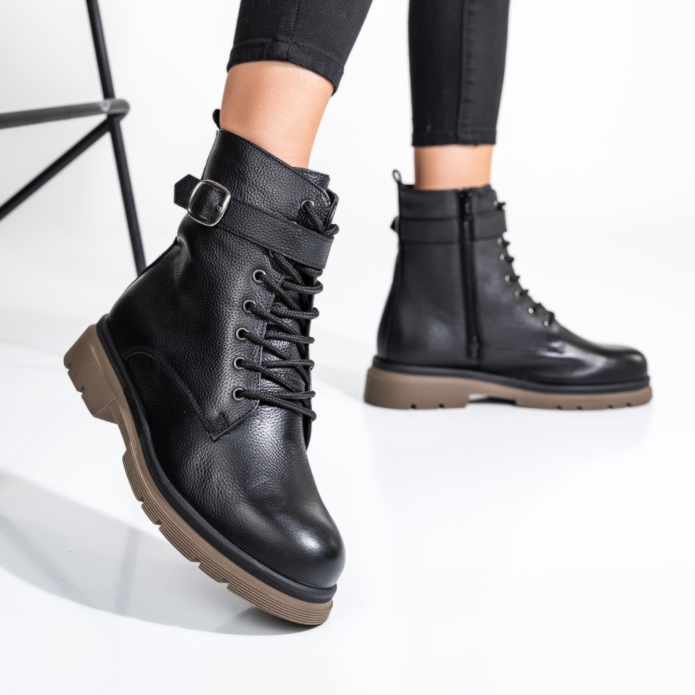 GHETE DAMA PIELE NATURALA NEGRE 2S7732-034FL