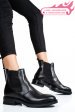 Ghete dama de iarna piele naturala negre ws77h66h03