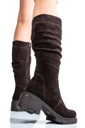 CIZME MARO INCHIS PIELE NATURALA INTOARSA 2PC12824SP