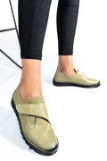 PANTOFI OLIVE PIELE NATURALA APCK700