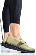 PANTOFI OLIVE PIELE NATURALA APCK700