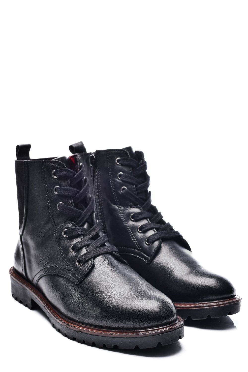 GHETE DAMA DE IARNA PIELE NATURALA NEGRE CAPTUSITE 8S77100