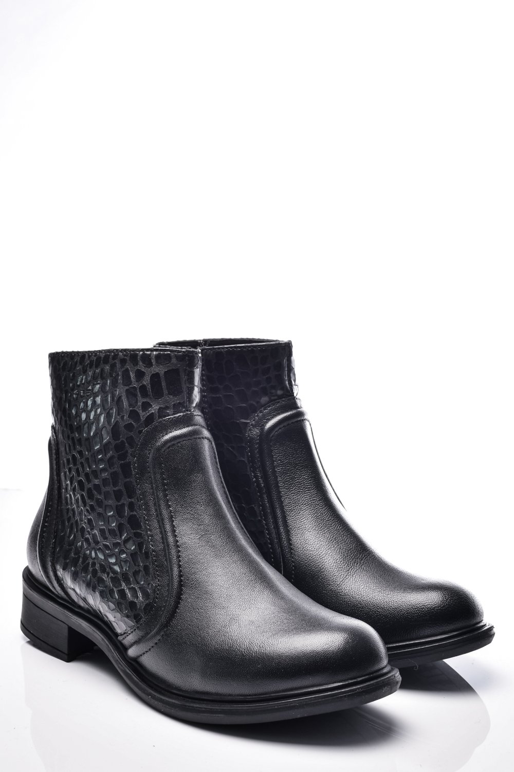 GHETE DAMA CAPTUSITE PIELE NATURALA NEGRE CAPTUSITE 7S77604