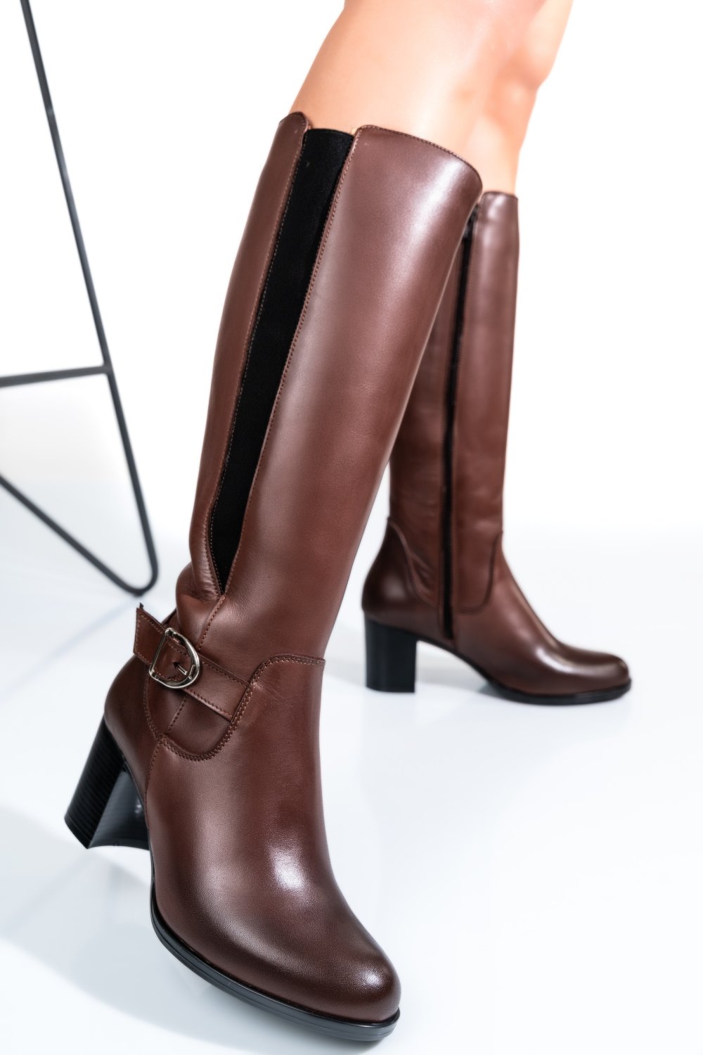 CIZME DAMA PIELE NATURALA MARO INCHIS 2S7732080NP