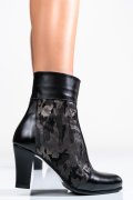 BOTINE DAMA PIELE NATURALA NEGRE 7S7771