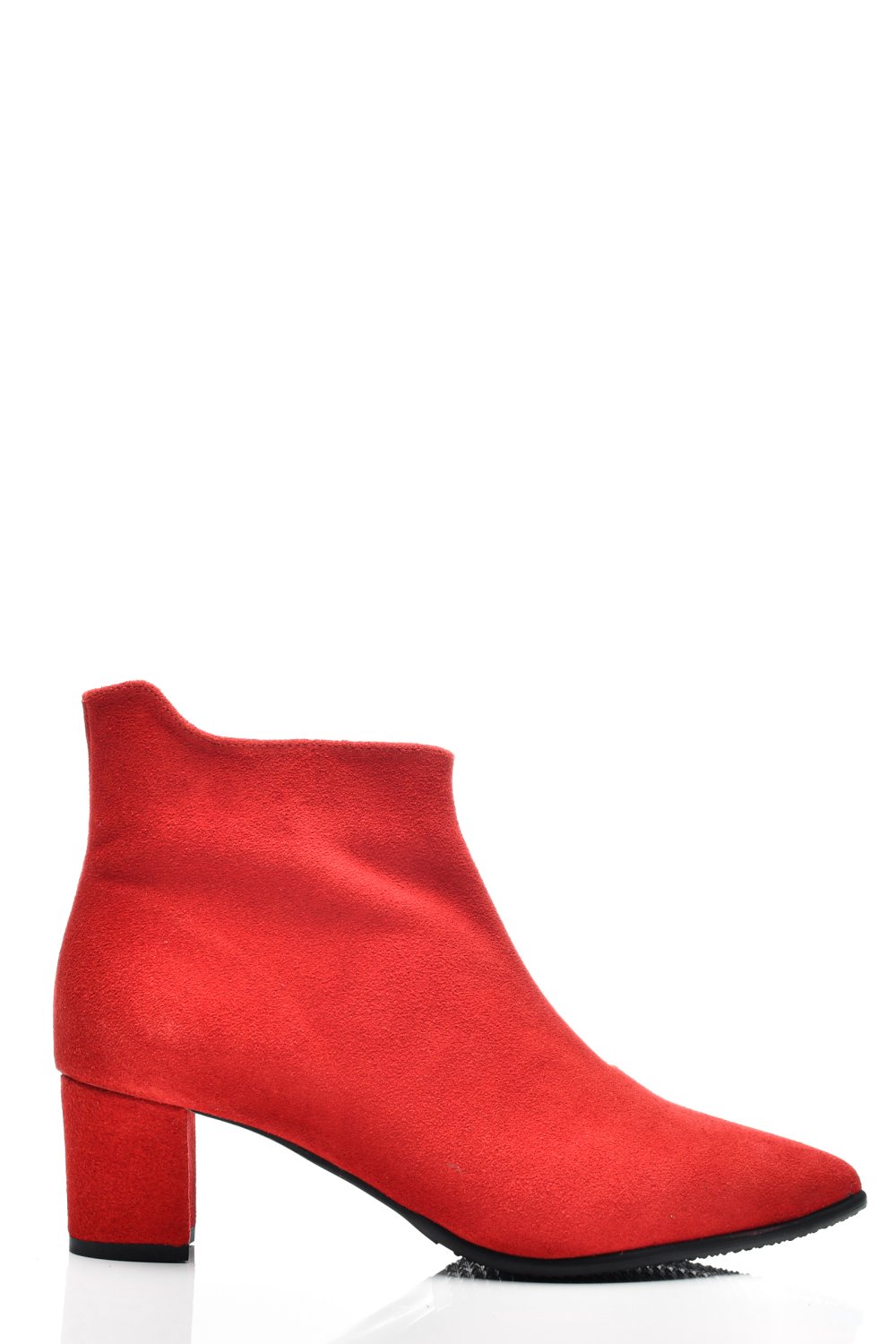 BOTINE DAMA PIELE NATURALA INTOARSA ROSII 7S7723