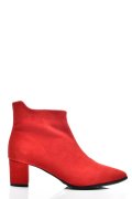 BOTINE DAMA PIELE NATURALA INTOARSA ROSII 7S7723