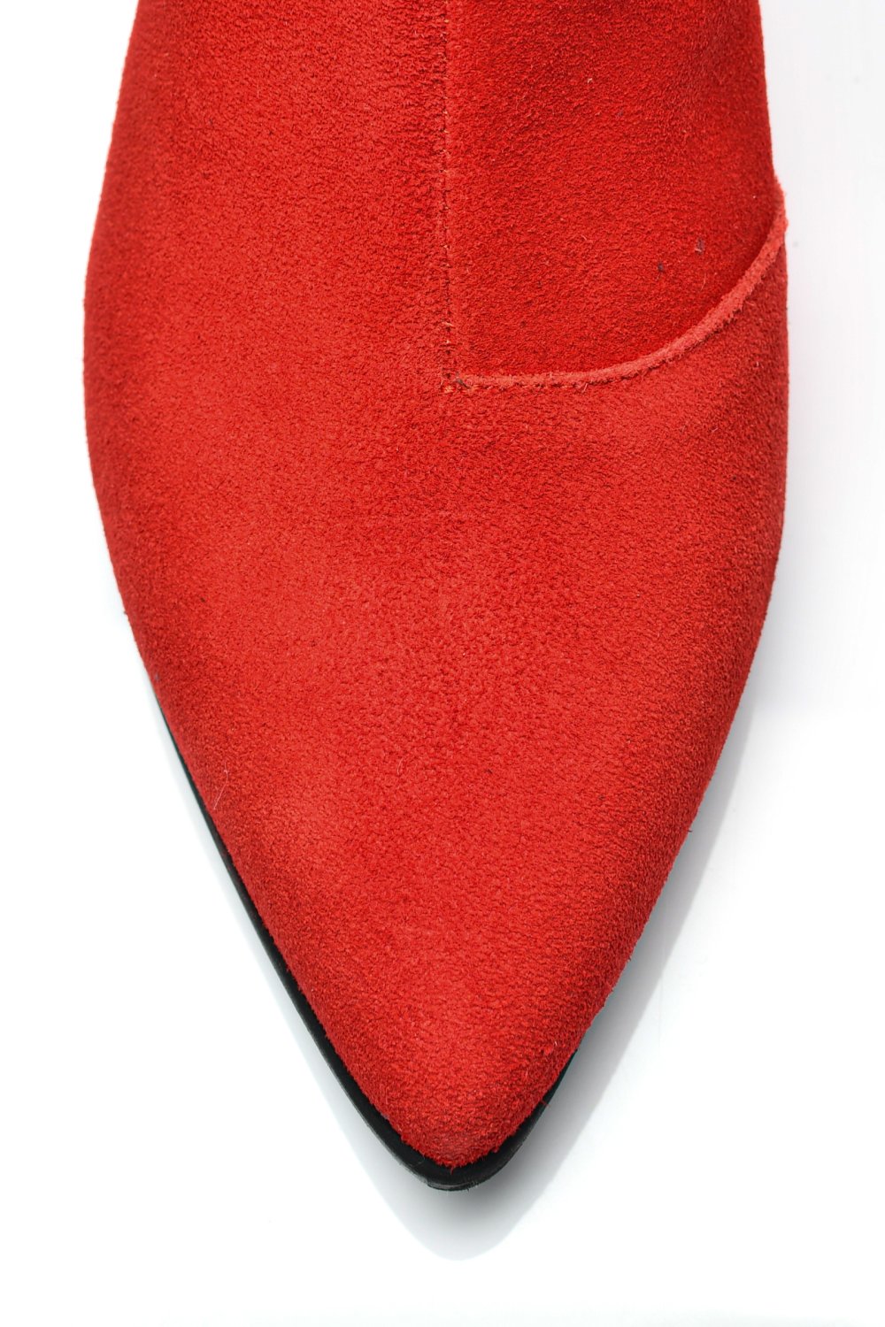 BOTINE DAMA PIELE NATURALA INTOARSA ROSII 7S7723