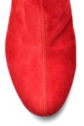 BOTINE DAMA PIELE NATURALA INTOARSA ROSII 7S7725
