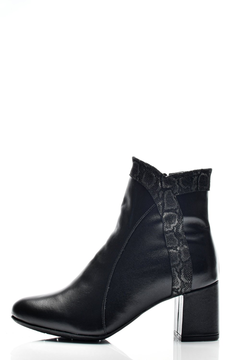 BOTINE DAMA PIELE NATURALA NEGRE 7S7777