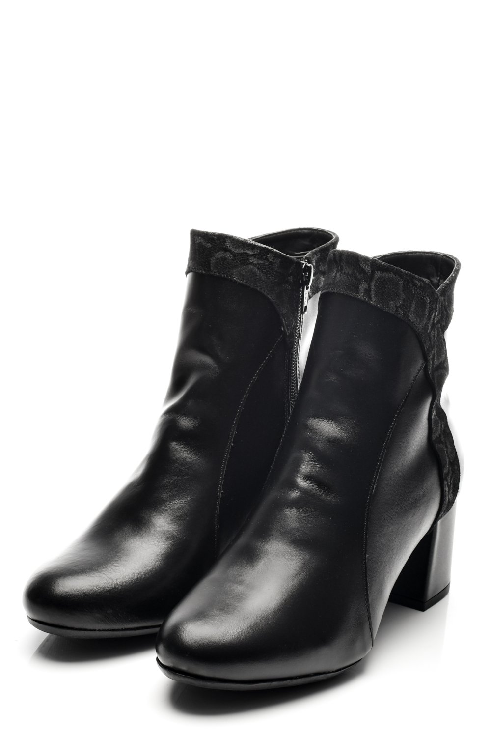 BOTINE DAMA PIELE NATURALA NEGRE 7S7777