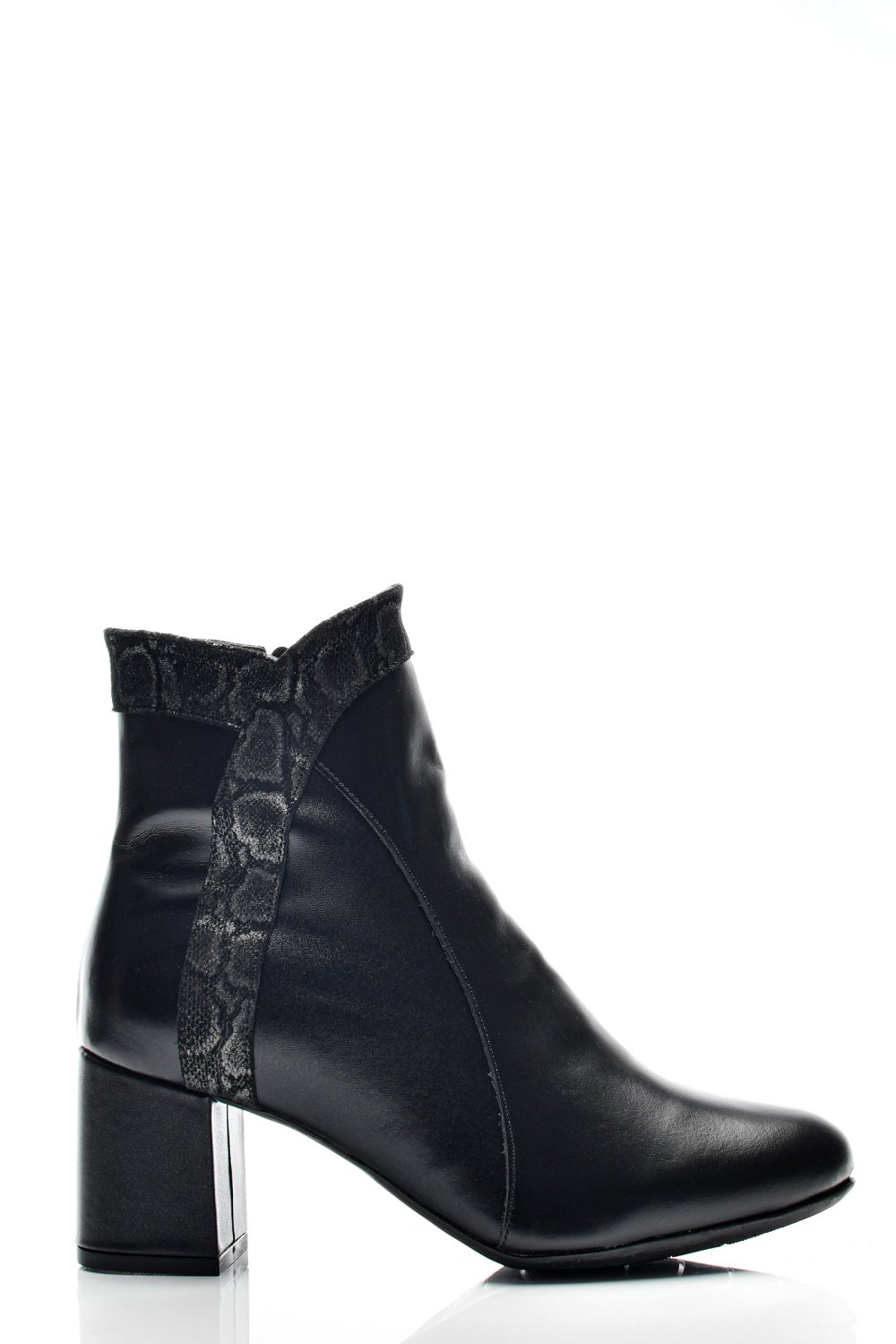 BOTINE DAMA PIELE NATURALA NEGRE 7S7777