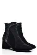 BOTINE DAMA PIELE NATURALA INTOARSA NEGRE 7S7777