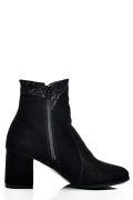 BOTINE DAMA PIELE NATURALA INTOARSA NEGRE 7S7777