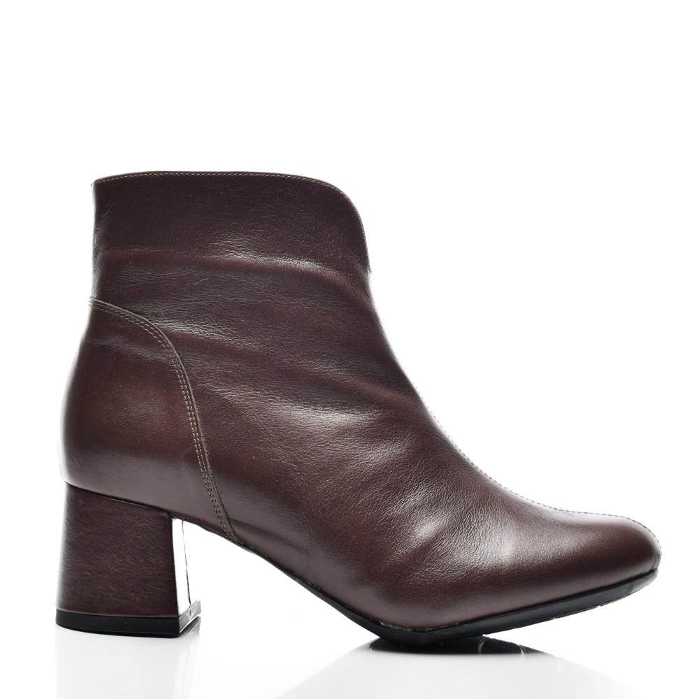 BOTINE DAMA PIELE NATURALA MARO INCHIS 7S7722