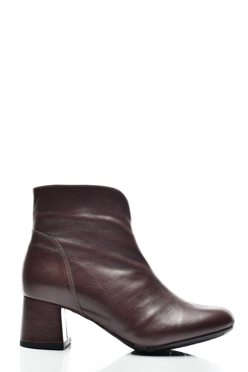 BOTINE DAMA PIELE NATURALA MARO INCHIS 7S7722