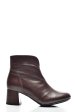 Botine dama piele naturala maro inchis 7s7722