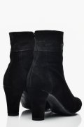 BOTINE DAMA PIELE NATURALA INTOARSA NEGRE 7S7771