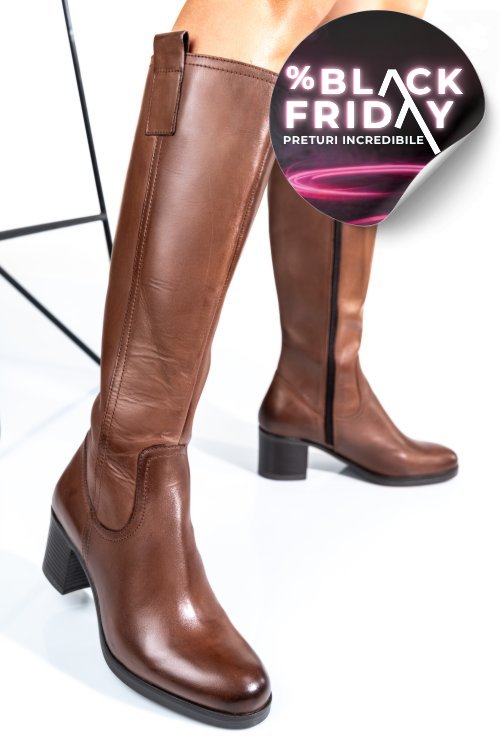 Cizme dama piele naturala maro ws77b70h06