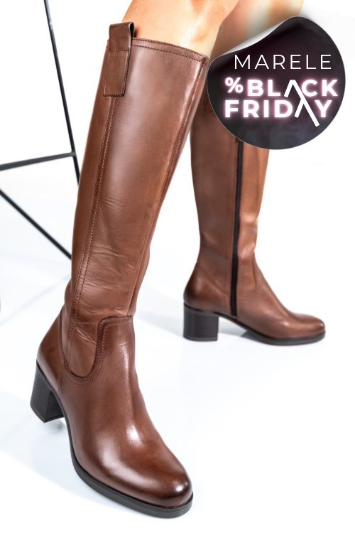 Cizme dama piele naturala maro ws77b70h06