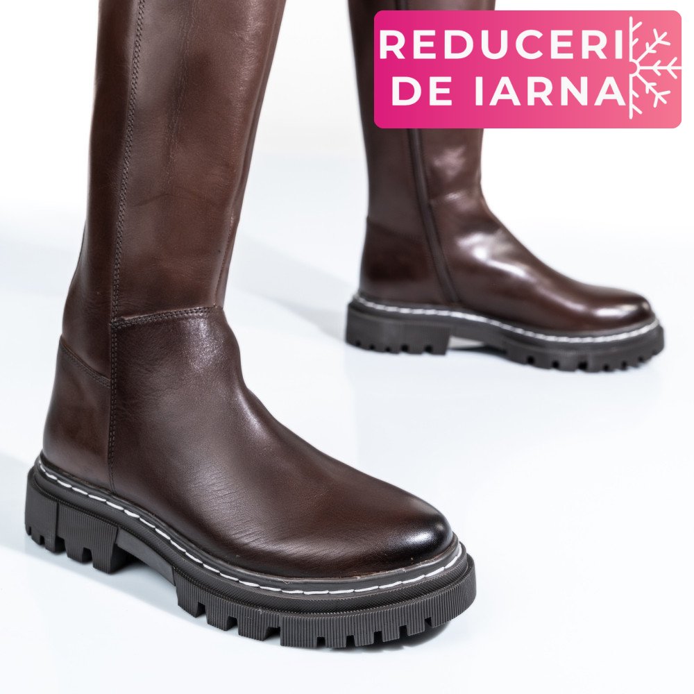 CIZME DAMA PIELE NATURALA MARO INCHIS BS77B063206