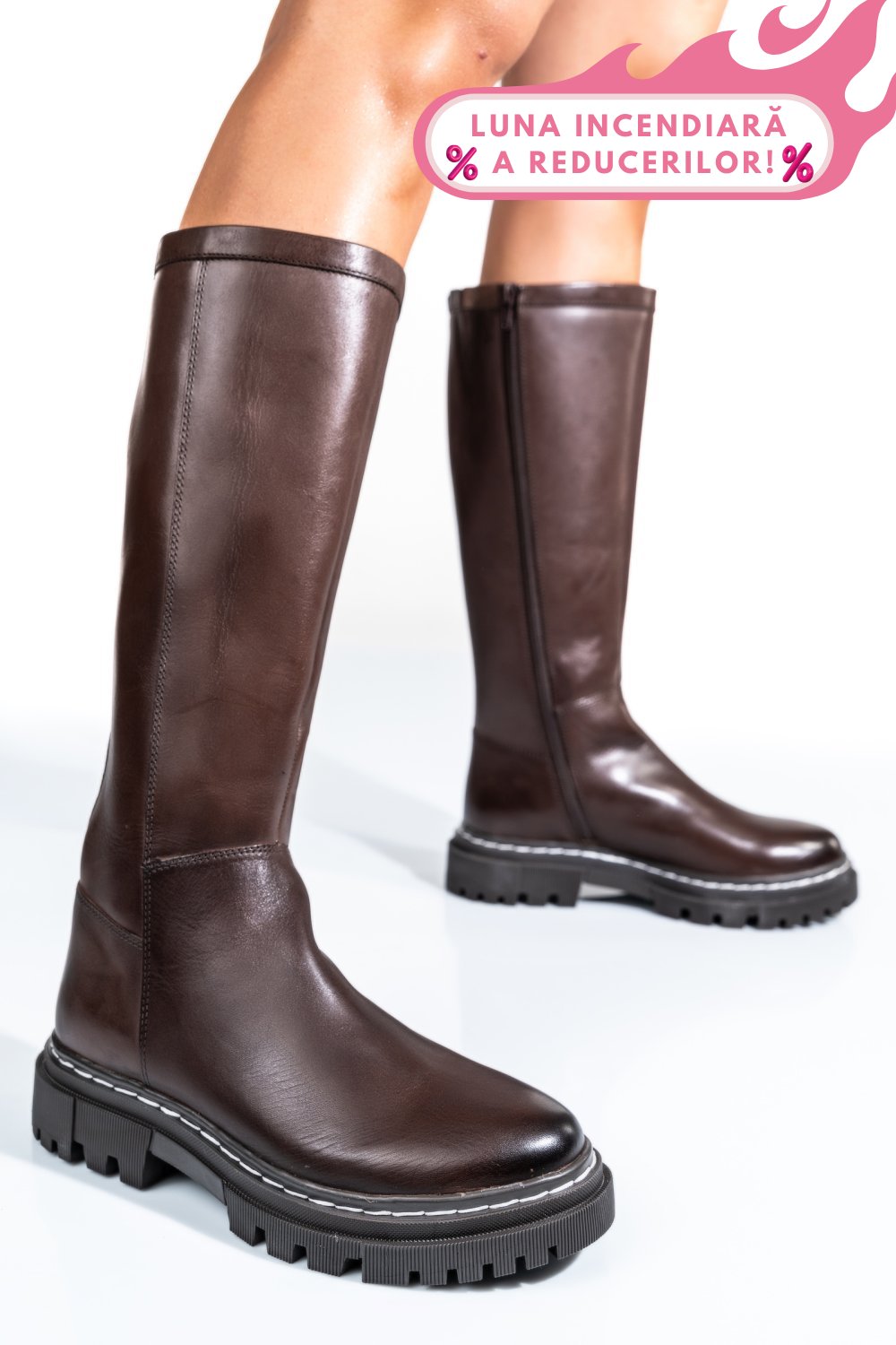 CIZME DAMA PIELE NATURALA MARO INCHIS BS77B063206