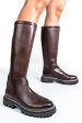 Cizme dama piele naturala maro inchis bs77b063206