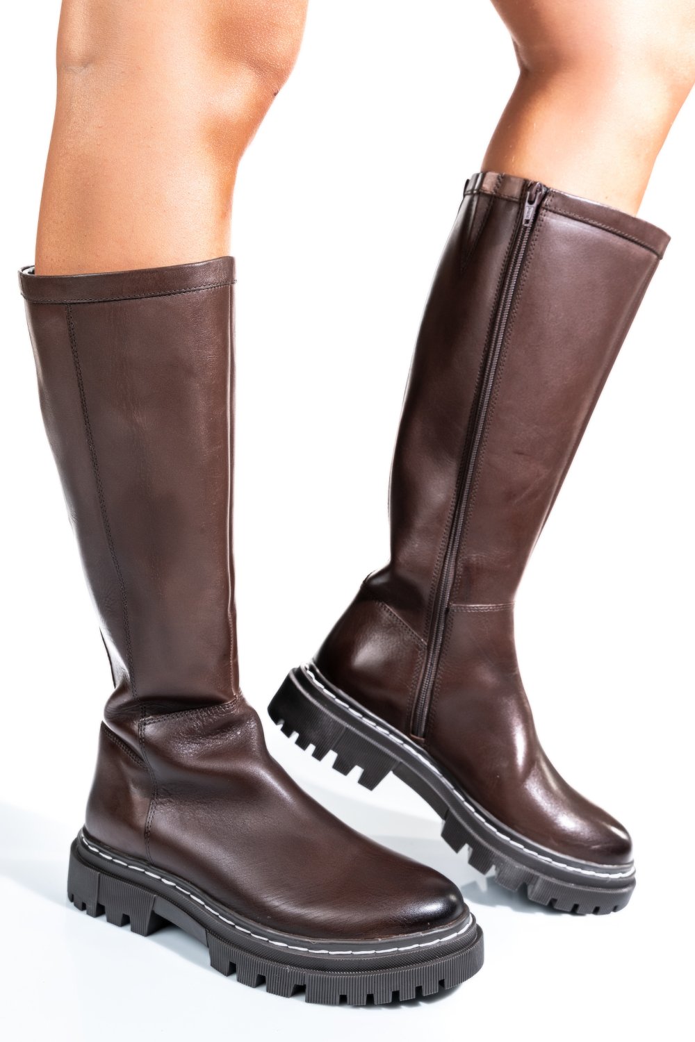 CIZME DAMA PIELE NATURALA MARO INCHIS BS77B063206