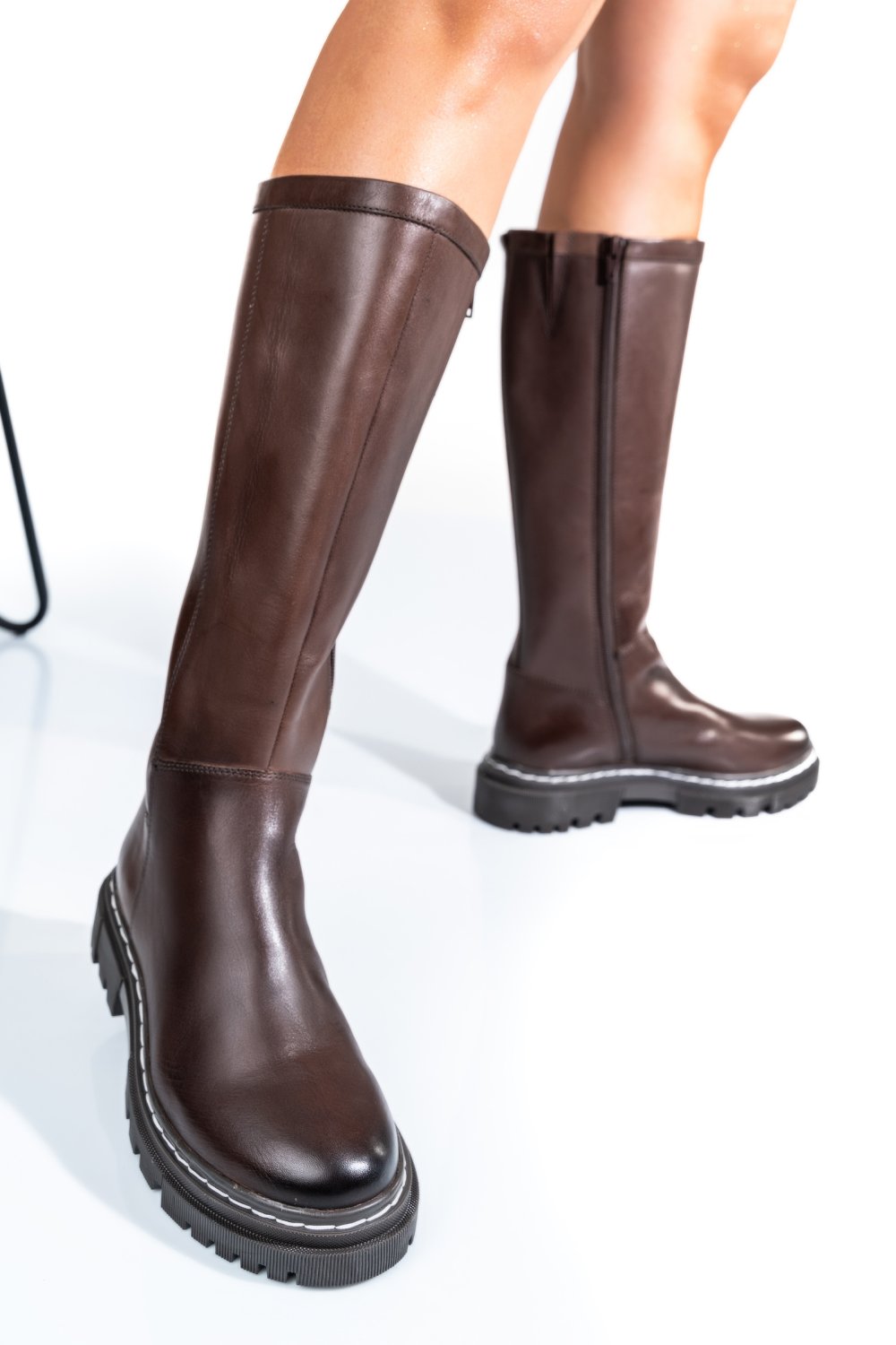 CIZME DAMA PIELE NATURALA MARO INCHIS BS77B063206