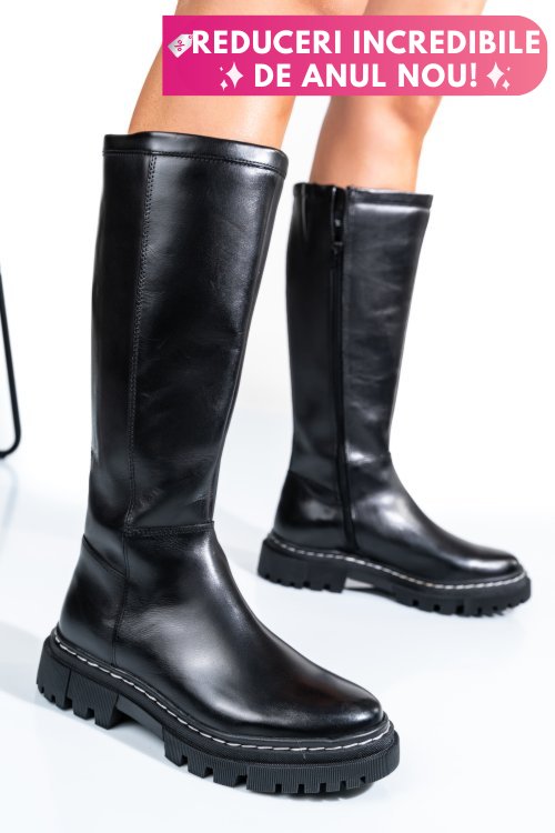 Cizme dama piele naturala negre bs77b063206