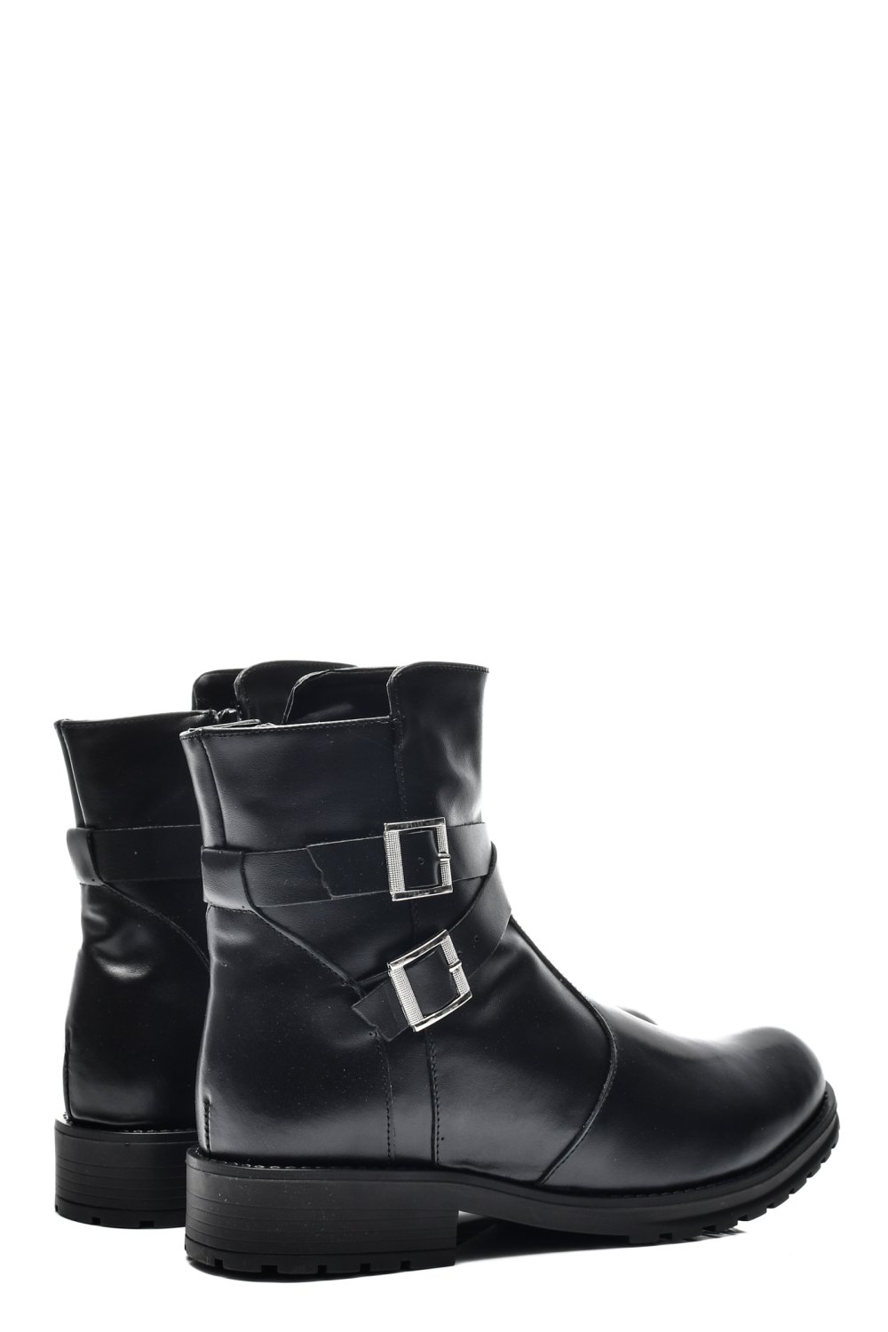 GHETE DAMA IMBLANITE PIELE NATURALA NEGRE 0S7780