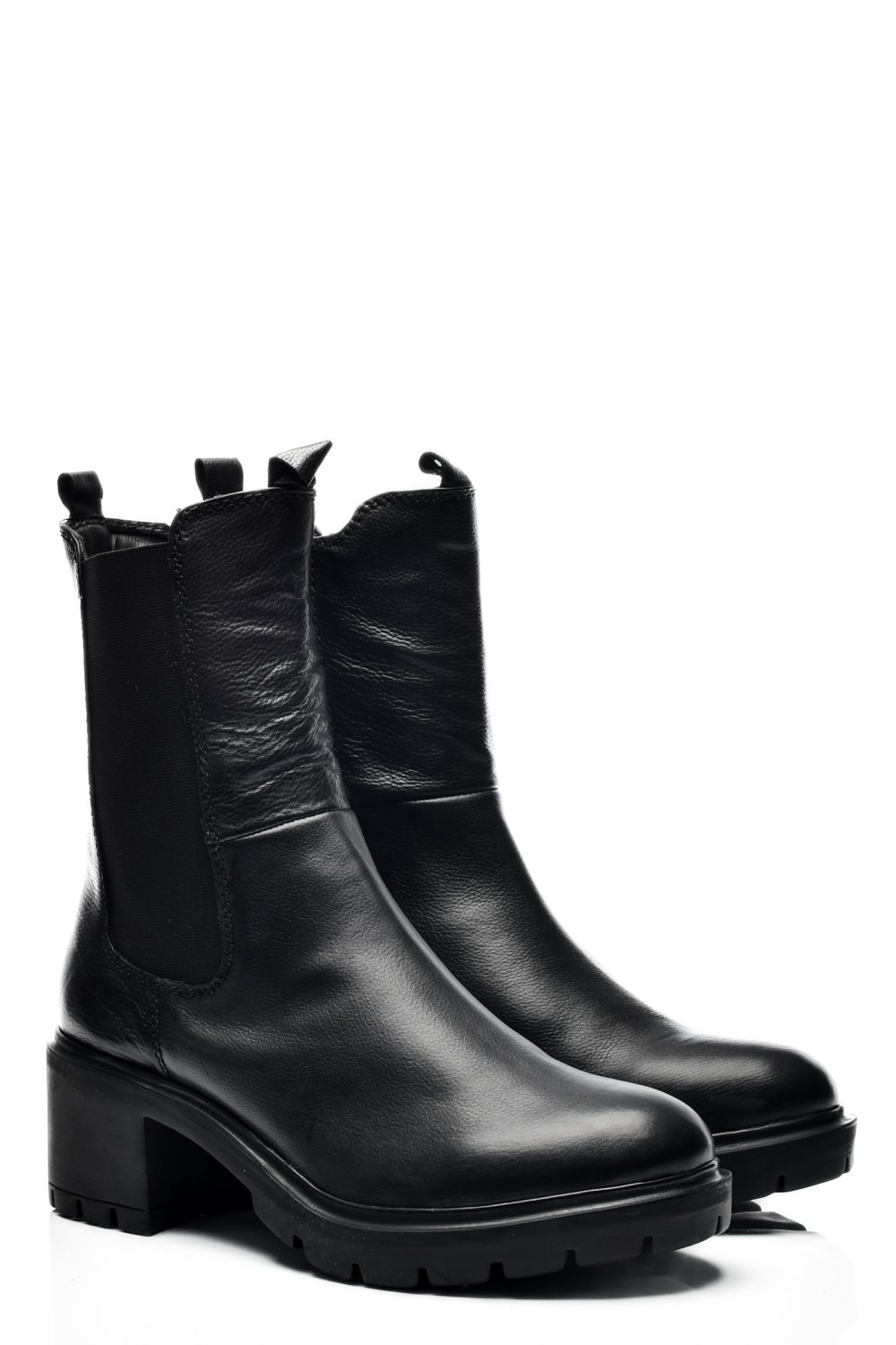 GHETE DAMA DE IARNA PIELE NATURALA NEGRE 8S77799