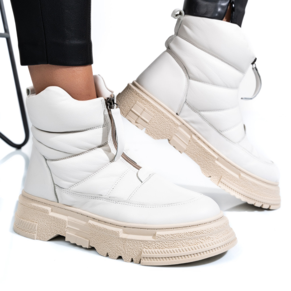 GHETE ALBE PIELE NATURALA APCK4003