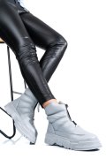 GHETE GRI PIELE NATURALA APCK4003