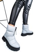 GHETE GRI PIELE NATURALA 4PC0-05