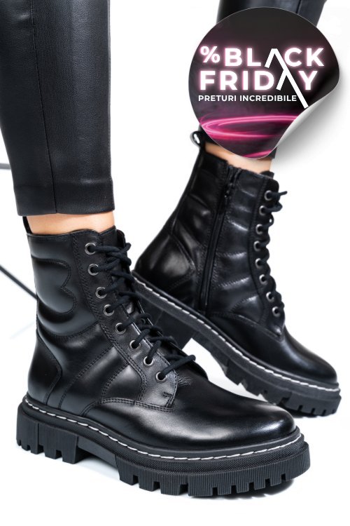 Ghete negre piele naturala vs77b06-3202