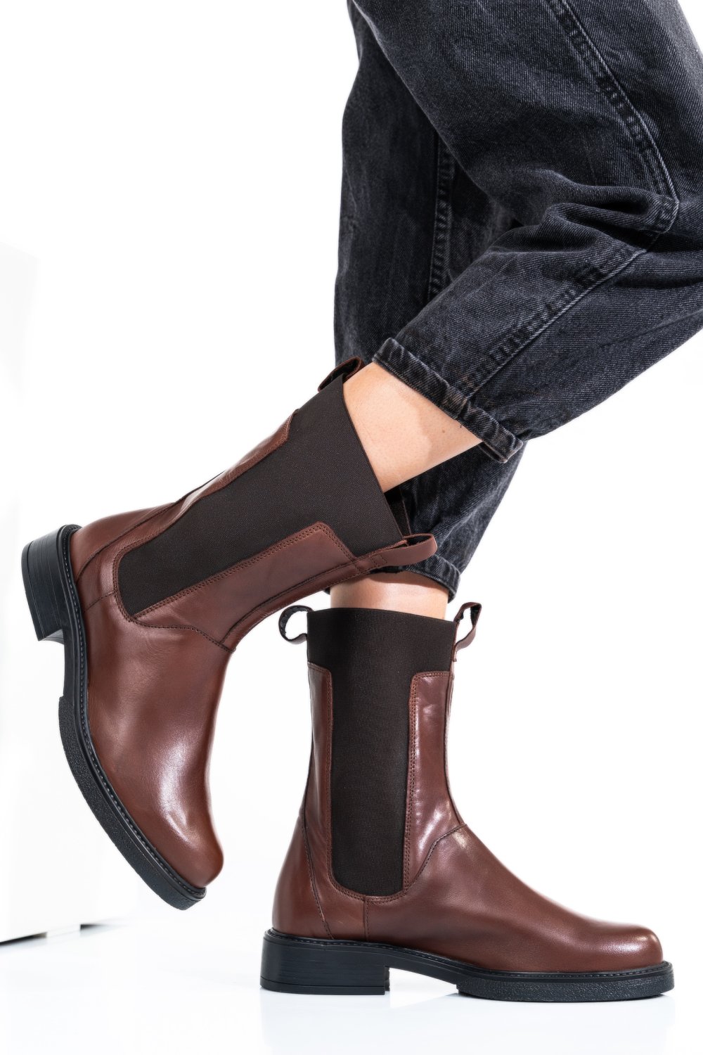 GHETE DAMA CAPTUSITE PIELE NATURALA MARO INCHIS 7S77628