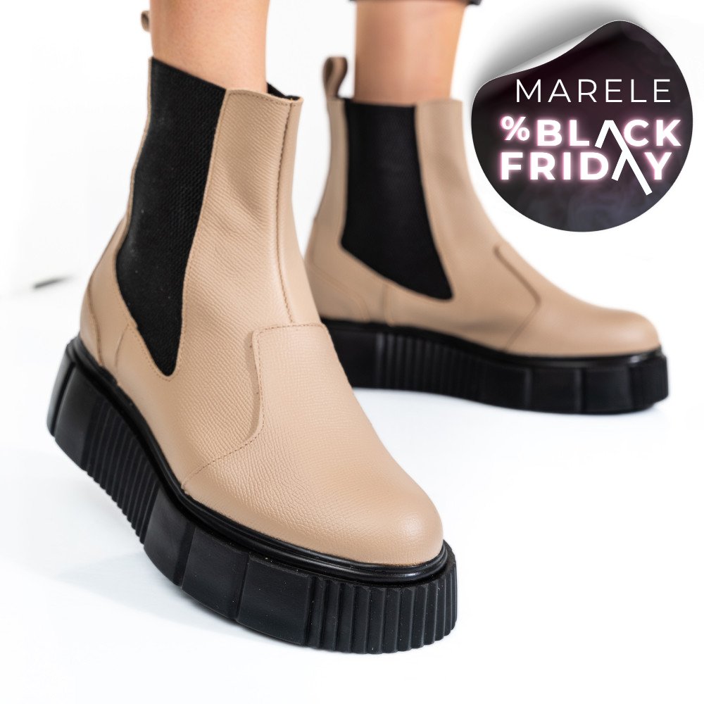 GHETE BEJ PIELE NATURALA 2PC01L