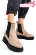 Ghete bej piele naturala 2pc01l