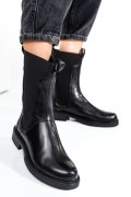GHETE NEGRE PIELE NATURALA 7S77628