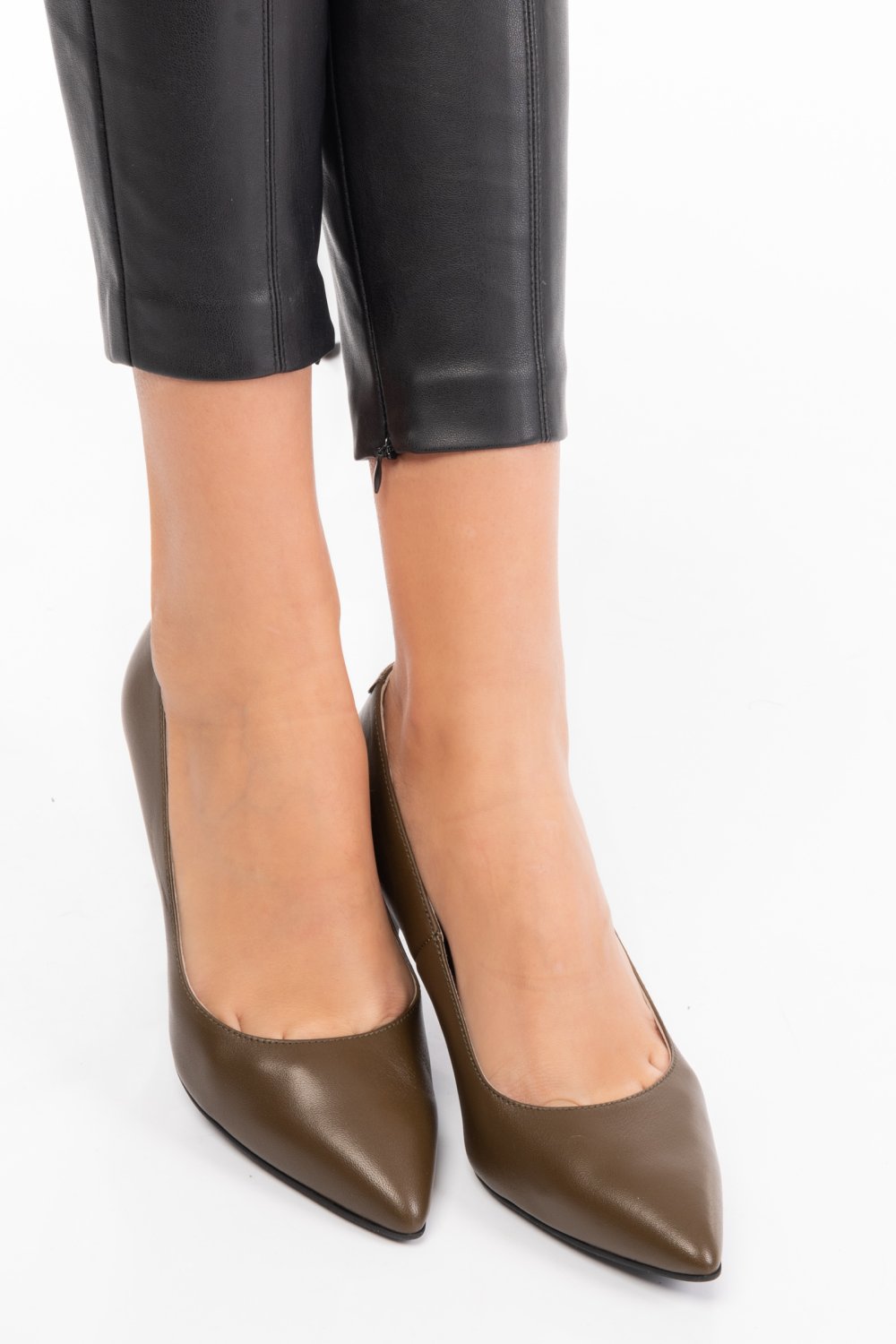 PANTOFI KHAKI DAMA GUBAN PIELE NATURALA 3S77514